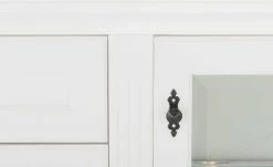 maison bleue Highboard Petit Chalet | Weiß mit Glastüren -Komm Store 12239108 9 202206232232