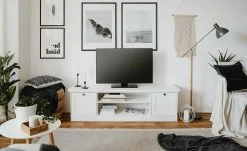 TV-Lowboard Laurito | Weiß