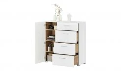 Kommode Cortina | 100|cm Weiß / Hirnholz (Nachbildung) -Komm Store 12347839 6 201811271536