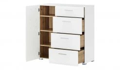 Kommode Cortina | 100|cm Weiß / Hirnholz (Nachbildung) -Komm Store 12347839 8 201811271536