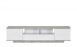 TV-Bank Meßbach III | Weiß / Beton (Nachbildung) -Komm Store 12349491 5 201901221137