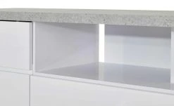 TV-Bank Meßbach III | Weiß / Beton (Nachbildung) -Komm Store 12349491 9 201901221137