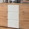 Kommode Tarent | Honigeiche (Nachbildung) / Weiß Ausführung III