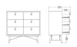 Kommode Rye | Weiß 102|cm -Komm Store 13100448 12 202110281301