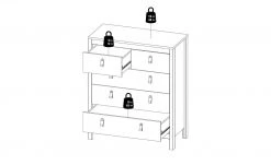 Kommode Madron | Weiß -Komm Store 13100455 8 202111192234