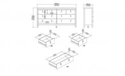 Kommode Madron | Weiß -Komm Store 13101345 1 202205172231