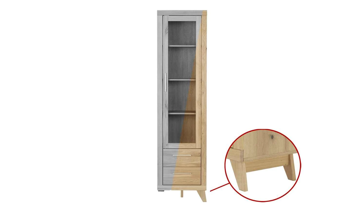 smart Vitrine Oslo | Wildeiche (Nachbildung) / Wildeiche 1 smart Vitrine Oslo | Wildeiche (Nachbildung) / Wildeiche