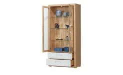 smart Vitrine Oslo | Kernbuche (Nachbildung) / Kernbuche / Weiß -Komm Store 13203098 9 202102022238