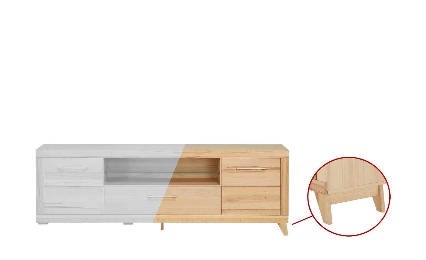 smart Lowboard Oslo | Kernbuche (Nachbildung) / Kernbuche 1 smart Lowboard Oslo | Kernbuche (Nachbildung) / Kernbuche