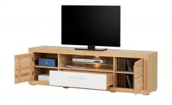 smart Lowboard Oslo | Kernbuche (Nachbildung) / Kernbuche / Weiß -Komm Store 13203108 13 202006180919