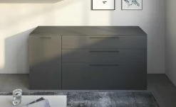 Gallery M Sideboard Arrive | Grau Ausrichtung links