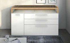 Gallery M Sideboard Arrive | Weiß / Eiche Ausrichtung links
