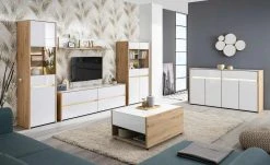 Lowboard Vetros | Asteiche (Nachbildung) / Weiß -Komm Store 13204274 29 202102151238