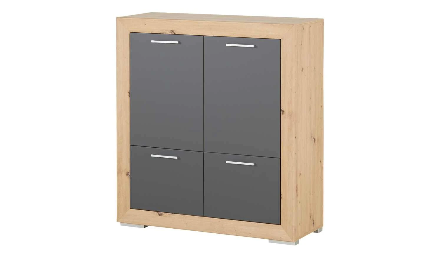 Highboard Fiesta | Asteiche (Nachbildung) / Grau 2 Highboard Fiesta | Asteiche (Nachbildung) / Grau – Bild 2