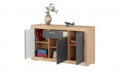 Sideboard Fiesta | Asteiche (Nachbildung) / Grau -Komm Store 13205964 11 202202171235