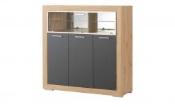 Barschrank Fiesta | Asteiche (Nachbildung) / Grau -Komm Store 13205965 10 202207042232
