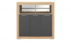 Barschrank Fiesta | Asteiche (Nachbildung) / Grau -Komm Store 13205965 11 202207042232