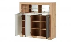Barschrank Fiesta | Asteiche (Nachbildung) / Grau -Komm Store 13205965 13 202209202232
