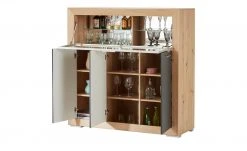 Barschrank Fiesta | Asteiche (Nachbildung) / Grau -Komm Store 13205965 14 202209202232