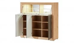 Barschrank Fiesta | Asteiche (Nachbildung) / Grau -Komm Store 13205965 16 202209202232