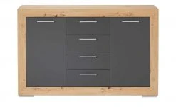 Sideboard Fiesta | Asteiche (Nachbildung) / Grau -Komm Store 13205967 3 202206211245