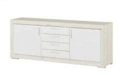 Sideboard Fiesta | Eiche hell (Nachbildung) / Weiß