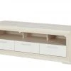 TV-Lowboard Fiesta | Eiche hell (Nachbildung) / Weiß