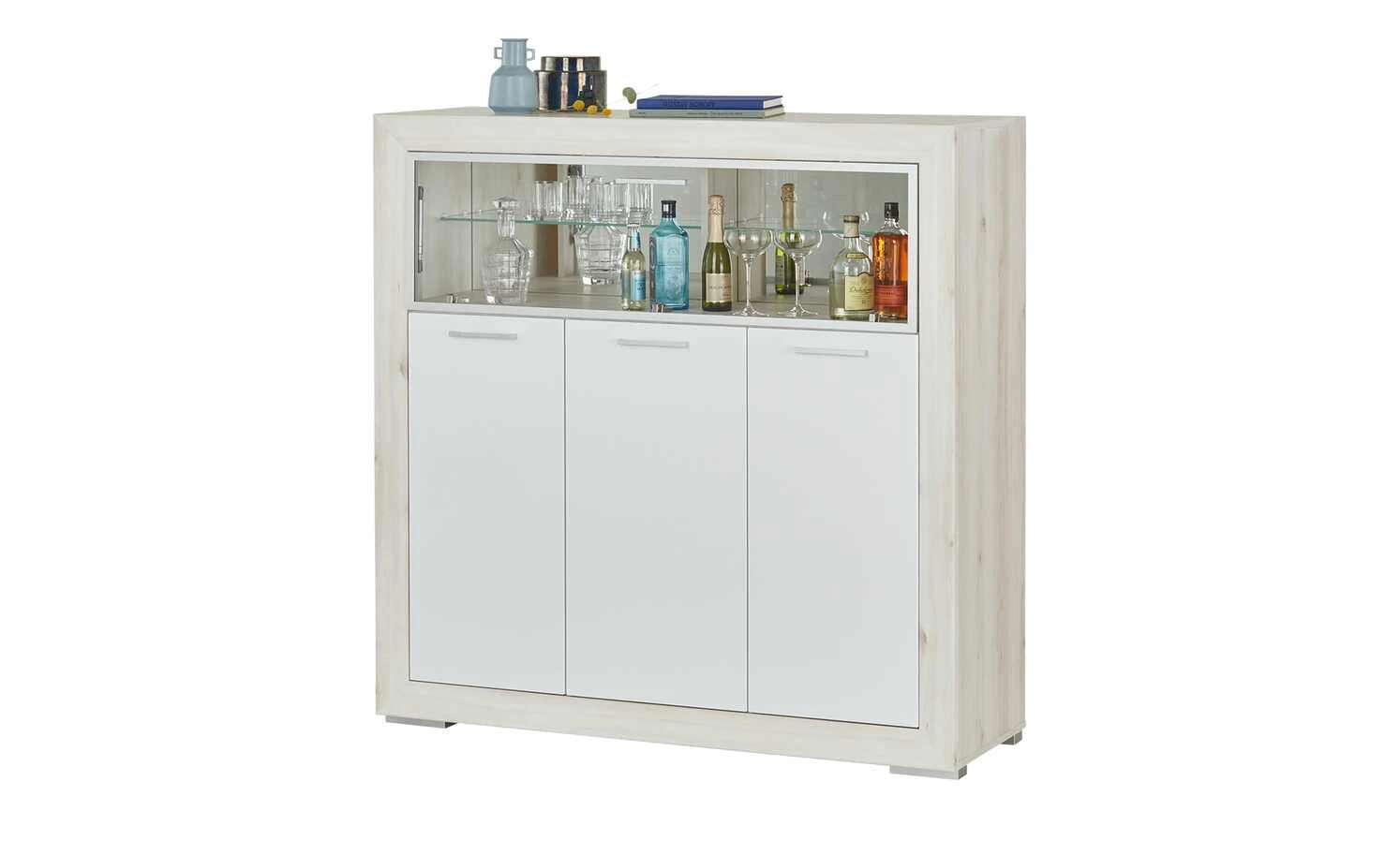 Barschrank Fiesta | Eiche hell (Nachbildung) / Weiß 9 Barschrank Fiesta | Eiche hell (Nachbildung) / Weiß – Bild 9