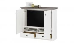 maison bleue TV-Schrank Petit Chalet | Weiß / Graphitgrau -Komm Store 13206175 2 202204191232