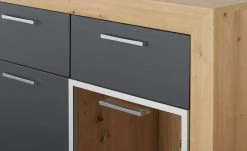 Highboard Fiesta | Asteiche (Nachbildung) / Grau -Komm Store 13206544 10 202206222231
