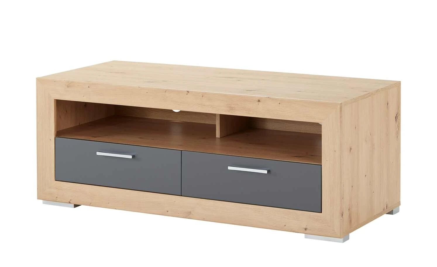 Lowboard Fiesta | Asteiche (Nachbildung) / Grau 1 Lowboard Fiesta | Asteiche (Nachbildung) / Grau