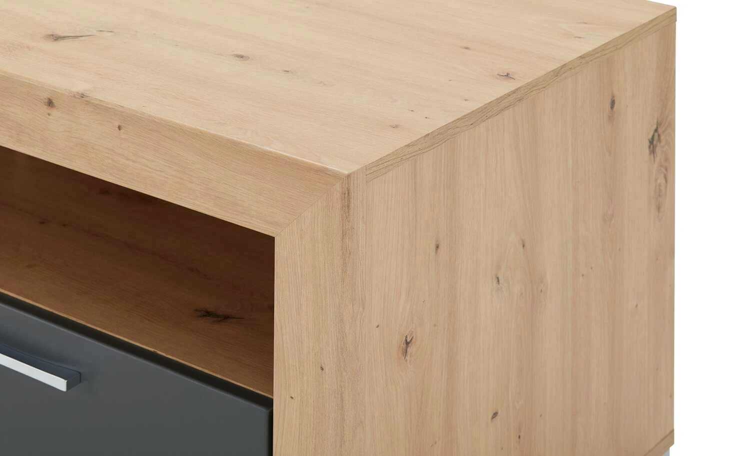 Lowboard Fiesta | Asteiche (Nachbildung) / Grau 7 Lowboard Fiesta | Asteiche (Nachbildung) / Grau – Bild 7