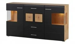Sideboard Cortina | Eiche Altholz (Nachbildung ) / Schwarz -Komm Store 13207048 19 202209212234