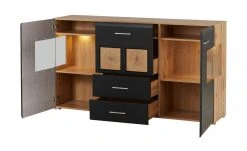 Sideboard Cortina | Eiche Altholz (Nachbildung ) / Schwarz -Komm Store 13207048 20 202209212234