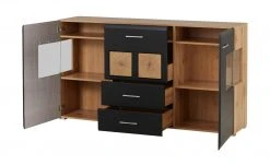 Sideboard Cortina | Eiche Altholz (Nachbildung ) / Schwarz -Komm Store 13207048 21 202209212234