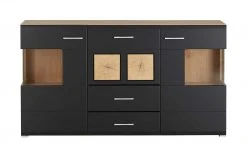 Sideboard Cortina | Eiche Altholz (Nachbildung ) / Schwarz -Komm Store 13207048 23 202209212234