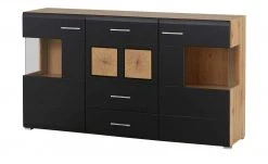 Sideboard Cortina | Eiche Altholz (Nachbildung ) / Schwarz -Komm Store 13207048 24 202209212234