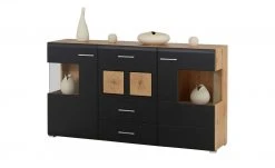 Sideboard Cortina | Eiche Altholz (Nachbildung ) / Schwarz -Komm Store 13207048 25 202209212234