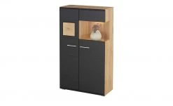 Vitrine Cortina | Schwarz / Eiche Altholz (Nachbildung) 39 Vitrine Cortina | Schwarz / Eiche Altholz (Nachbildung) -Komm Store 13207051 17 202206302238