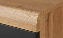 Lowboard klein Cortina | Eiche Altholz (Nachbildung) / Schwarz -Komm Store 13207054 5 202207042232