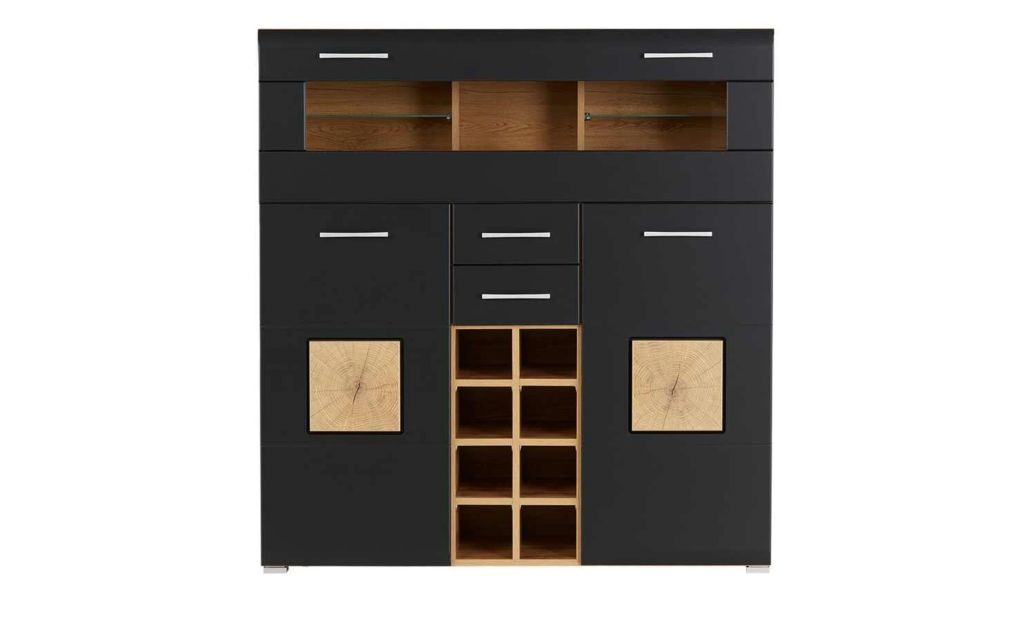 Barschrank Cortina | Eiche Altholz (Nachbildung) / Schwarz 10 Barschrank Cortina | Eiche Altholz (Nachbildung) / Schwarz – Bild 10