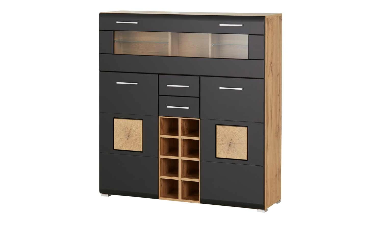 Barschrank Cortina | Eiche Altholz (Nachbildung) / Schwarz 19 Barschrank Cortina | Eiche Altholz (Nachbildung) / Schwarz – Bild 19