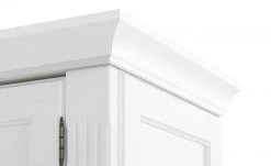 maison bleue Highboard Petit Chalet | Weiß mit Glasboden -Komm Store 13230154 8 202207111247