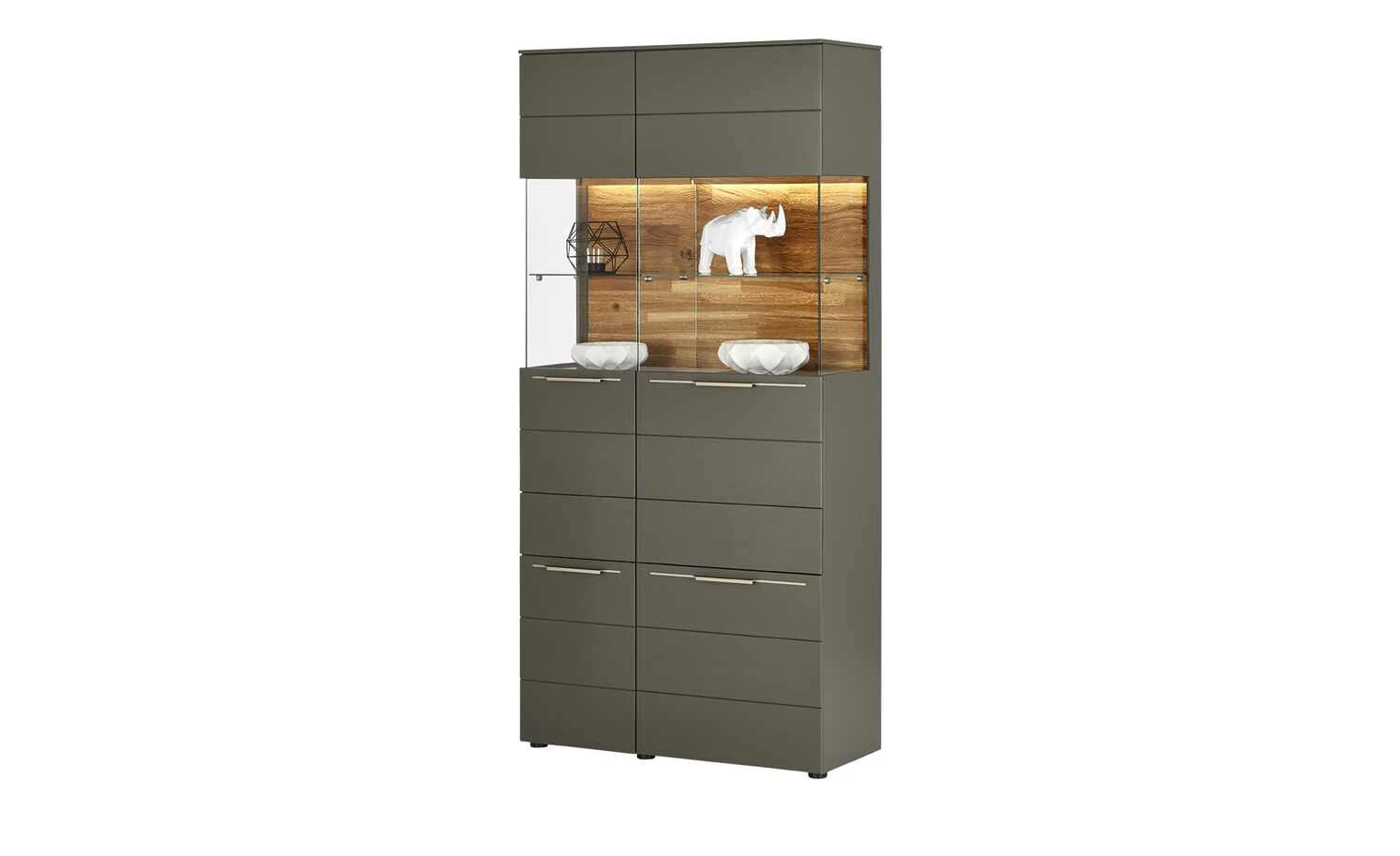 Berger & Rath Vitrine Claro | Londra (Hellgrau) Sichtbare Rückwand: Wildeiche mit Glaseinlegeböden 11 Berger & Rath Vitrine Claro | Londra (Hellgrau) Sichtbare Rückwand: Wildeiche mit Glaseinlegeböden – Bild 11