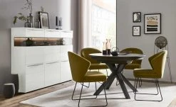 Berger & Rath Highboard Claro | Weiß-Creme