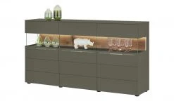 Berger & Rath Sideboard Claro | Londra (Hellgrau) Sichtbare Rückwand: Wildnussbaum -Komm Store 13230884 11 202103051240