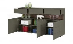 Berger & Rath Sideboard Claro | Londra (Hellgrau) Sichtbare Rückwand: Wildnussbaum -Komm Store 13230884 4 202103051240