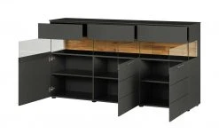 Berger & Rath Sideboard Claro | Anthrazit Sichtbare Rückwand: Wildeiche gesandstrahlt -Komm Store 13230885 6 202103051240