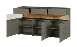 Berger & Rath Sideboard Claro | Londra (Hellgrau) Sichtbare Rückwand: Wildeiche gesandstrahlt -Komm Store 13230886 6 202103051240