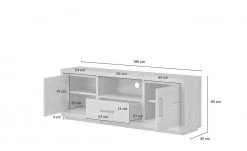 Gray & Jones TV-Lowboard Black Coast One -Komm Store 13231492 8 202108162247